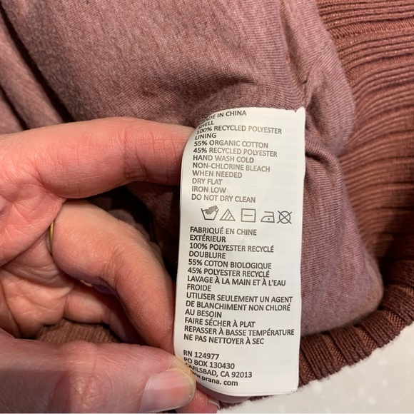 PRANA | Permafrost Zip Up Sherpa Jacket Zip - Mauve - Size Medium - Picture 15 of 16